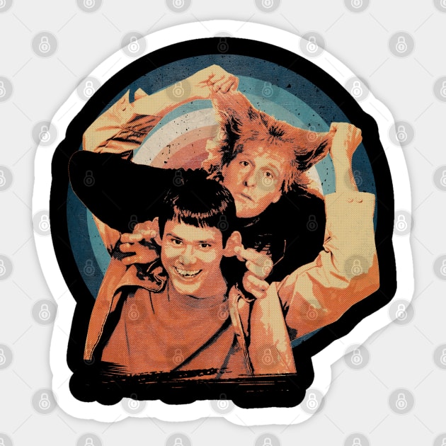 Retro Dumber Graphic Picture Sticker by QueenSNAKE